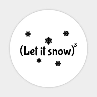 Let it Snow (cubed) Magnet